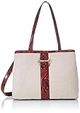 Cierre magnético Valentino by Mario - Gigante, Bolsos totes Mujer, Multicolor (Nat/Rosso), 14.5x26.5x35.5 cm (B x H T)