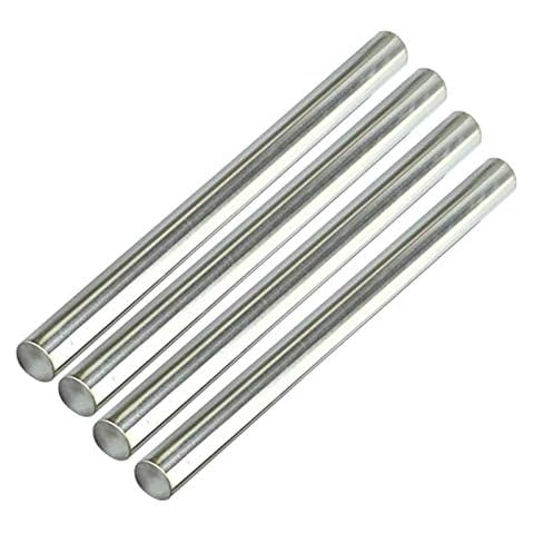 PHasz 4 Pcs Stainless Steel Rods Diameter 5.5-8Mm Length 500Mm, Metal Solid Shaft Rods Lathe Bar Stock for DIY Craft Model,Diameter 5.5mm Cover