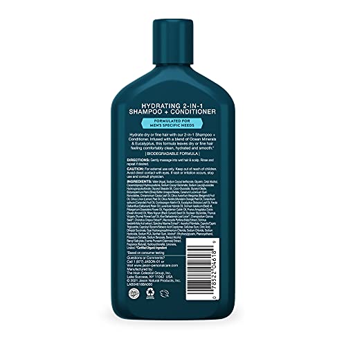 Jāsön Men's Hydrating 2-In-1 Shampoo + Conditioner, 12 Oz #TOP1