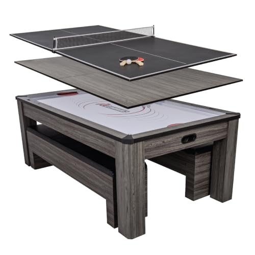 Atomic Northport 3-in-1 Air Hockey, Ping Pong, Dining Table