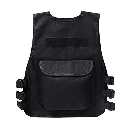 iiniim Kids Children Adjustable Combat Training Vest Outdoor Security Guard Waistcoat for CS Field Multi Pockets2