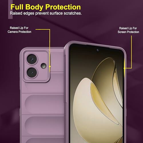 Image of Zapcase Back Case Cover for Samsung Galaxy A06 5G | Compatible for Samsung Galaxy A06 5G Back Cover | Liquid Silicon Magic Case with Camera Protection | Lavender