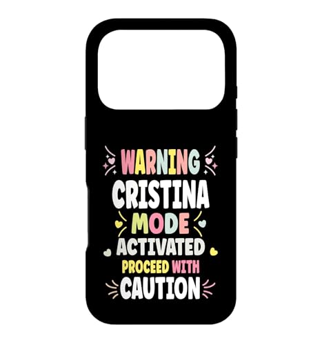 CRISTINA Personalized Women's Gift Custom CRISTINA �X�}�z�P�[�X iPhone 17 Pro �p