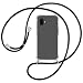 Produktbild mtb more energy® Handykette kompatibel mit Samsung Galaxy Xcover 6 Pro (SM-G736, 6.6'') - schwarz - Smartphone Hülle zum Umhängen - Anti Shock Full TPU Case