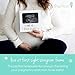 Tiny Ideas Love at First Sight Sonogram Picture Frame, Gender Neutral Ultrasound Keepsake, Ideal Pregnancy Gift, Baby Shower and Nursery Decor, 4” x6” Photo Insert, Gold, Silver And White