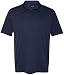 DRI-EQUIP Dry-Wicking Performance 3-Button Mesh Polos -L-Navy