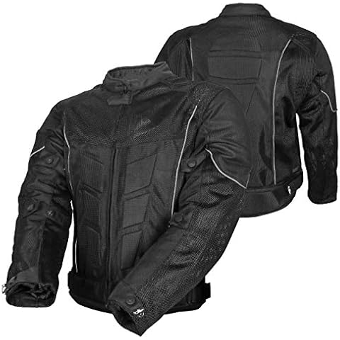 ONEX Black Air Mesh Motorcycle Jacket for Men Cover