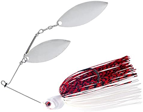 LITTMA Spinner Baits Spinner Baits Kit 2pcs/4pcs Spinner Baits for Bass Fishing Spinner Baits Bass Lures Double Blade Spinnerbaits Double Willow Blade Bass Fishing Lure Kit Cebos Spinner para Bass
