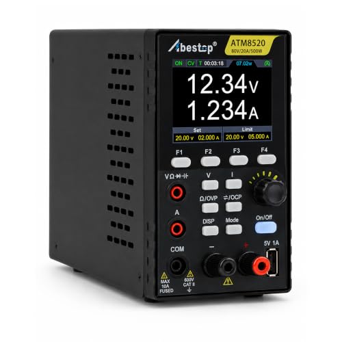Image of DC Power Supply Variable, 80V 20A 500W Programmable Power Supply Multimeter