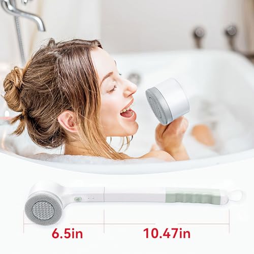 Cozyoasis CO-001 Electric Body Scrubber With Long Handle Cordless Rechargeable Shower Brush For Back Scrubbing And Exfoliating Ipx7 Waterproof Vibration Silicone Bath Brush thumb #1