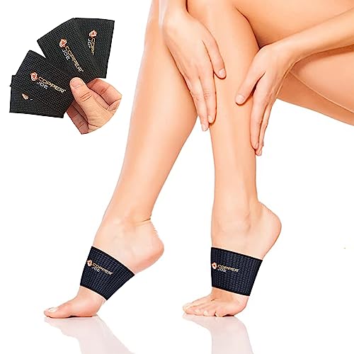 Copper Joe 2 Pack Arch Support - Best Copper Arch Support Brace - Arch Pain Relief For Flat & Fallen Feet- Plantar Fasciitis Foot Arch Supports Braces For Men And Women Large/X-Large (2-Pack) #TOP6