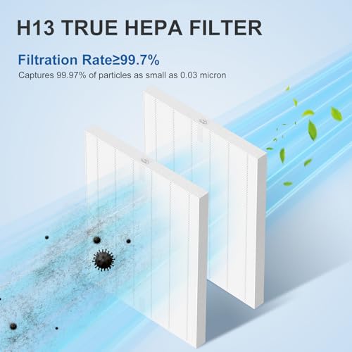 Image of D360 Replacement Filter Compatible with Winix D360 Air Puri-Fier, 2 H13 True HEPA Filters, Part Number 1712-0101-02