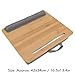 Natudeco Laptop Table Bed Tray Laptop Stand Lap Desk with Cushion for Office Home Sofa Bed Book Reading Writing Playing