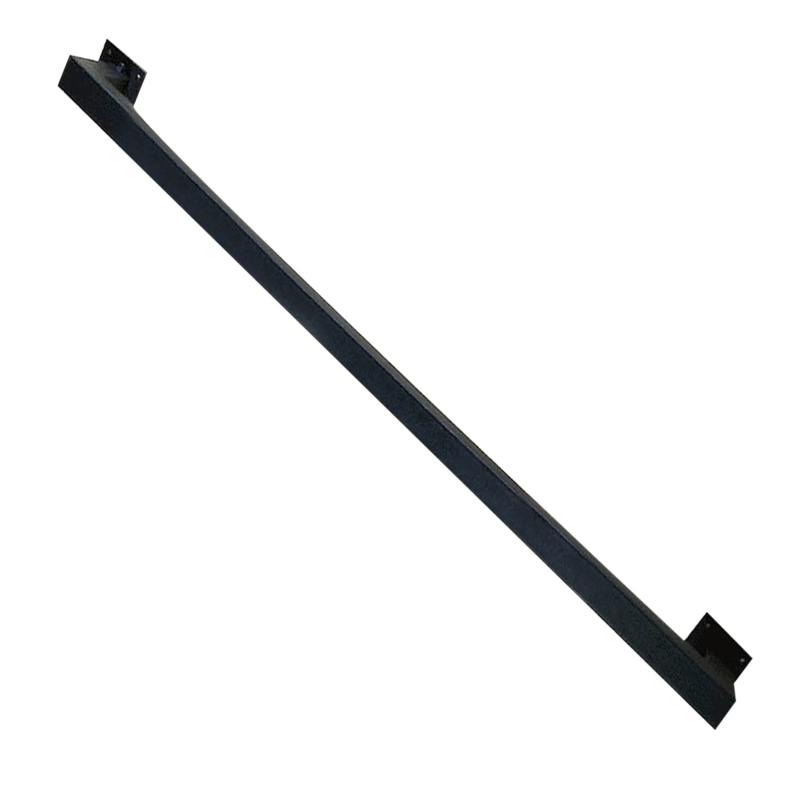 Junvstor Black 30-600Cm Stair Handrail Square Staircase Grab Rail Industrial Metal Iron Pipe Hand Railing Wall Mount Hand Rails Banister For Interior Outside Corridor Attic Deck (Size : 12Ft/360Cm)