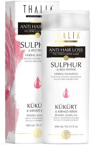 Thalia hair care shampoo with sulfur extract for oily hair.