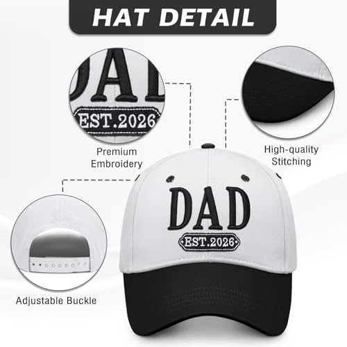 Image of Mothers Day Snapback,Adjustable Embroidered Mom Dad Trucker Hat,Cotton Baseball Cap