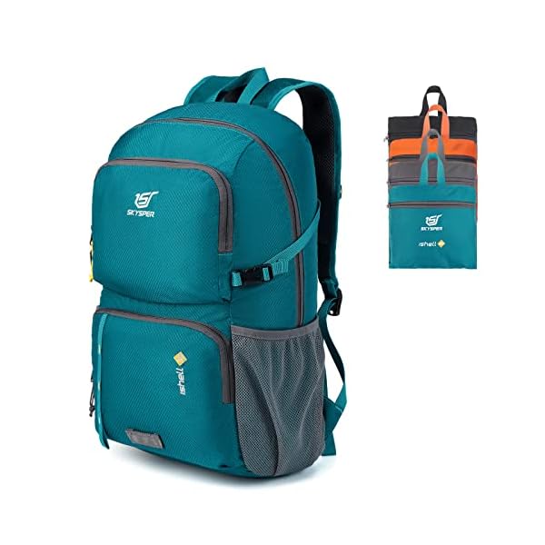 SKYSPER Lightweight Packable Backpack - 30L Hiking Daypack with Wet Pocket Foldable Travel Carry-on Backpack for Women Men