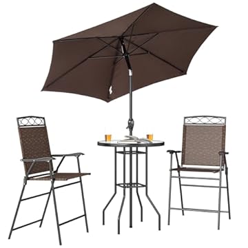 2 chair patio set with umbrella
