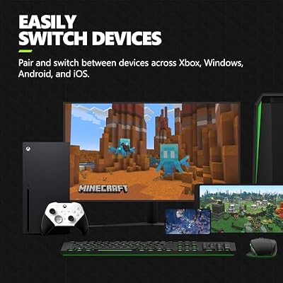 Xbox Wireless Gaming Controller | Elite Series 2 Core | White | Console, PC, and Android | Adjustable Thumbsticks | Trigger Locks