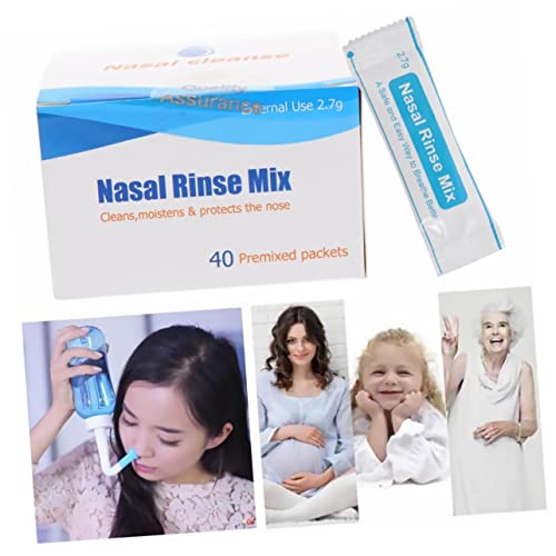 Healeved 240 Pçs Sais Nasais Sal De Lavagem Nasal Mistura De Enxágue Para Nariz Sal De Limpeza Nasal