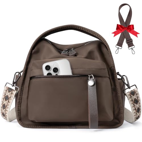 Nylon Crossbody Bags for Women Lightweight Top Handle Shoulder Bag