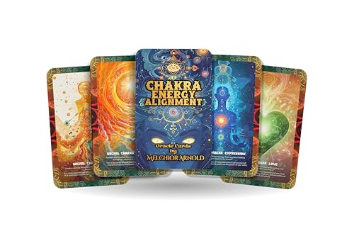 Chakra Energy Alignment Oracle Cards – Balance Your Energy Centers – Heal & Align Within 22-kortdäck