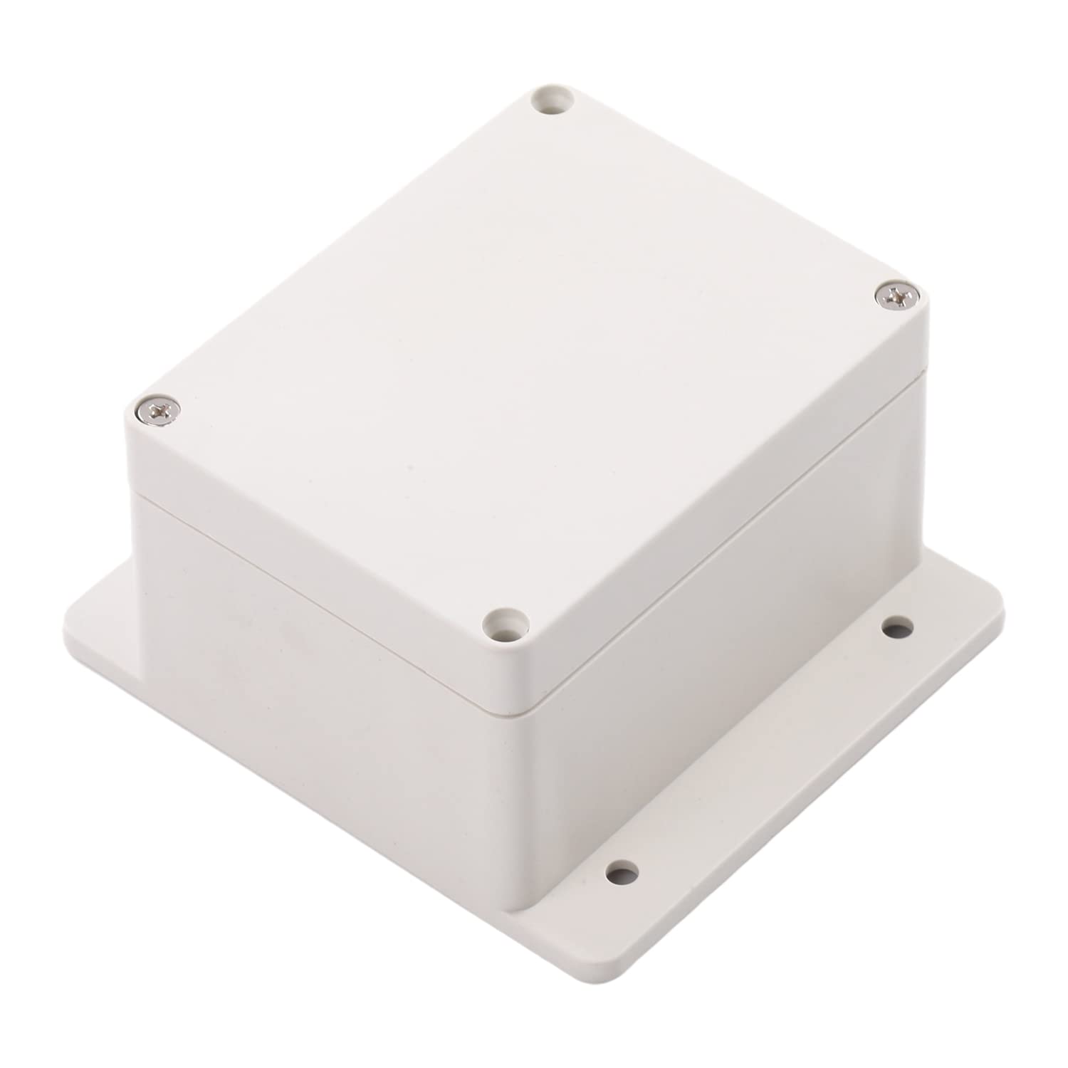 Fielect Junction Box, ABS Plastic IP65 Waterproof Electrical Box Case Universal Electrical Project Enclosure with Fixed Ear, 4.53" x 3.54" x 2.68"
