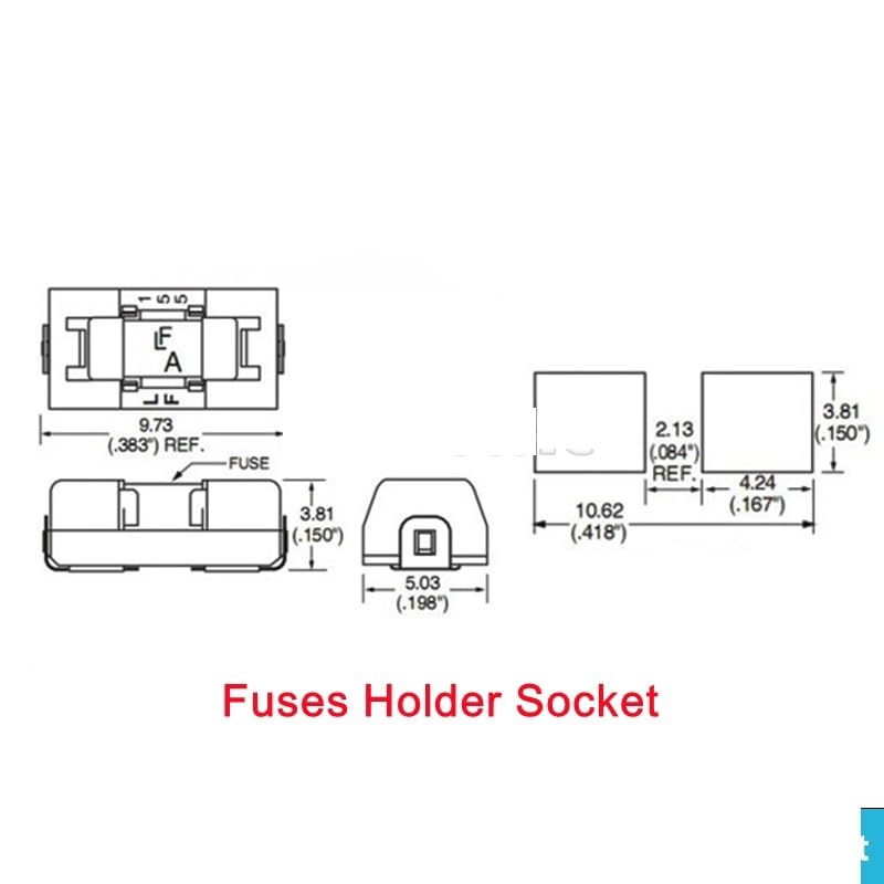 Fusible super rapide SMD 1808 1A de 125V pour micro-électronique - 6