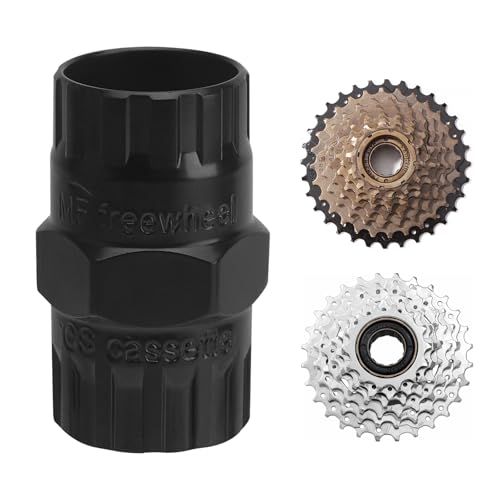 APOMOONS 2 in 1 Chiave Pacco Pignoni per Ruote Libere Filettate e Ruote Libere a Cassetta, Movimento Centrale Bici, Estrattore Cassetta Corona, Compatibile con Shimano