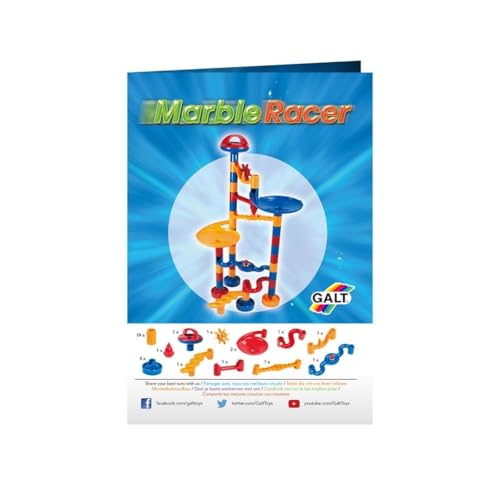 Galt Toys, Marble Racer, Multi Colour 80 Piece Construction Toy, Ages 4 Years Plus - Thumbnail 4