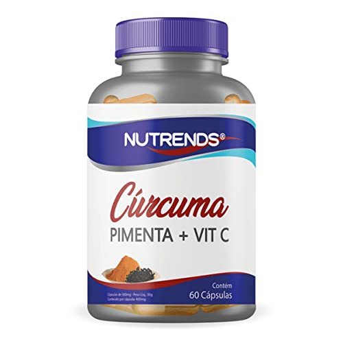 CURCUMA C/PIMENTA 600MG 60 CAPSULAS - NUTRENDS