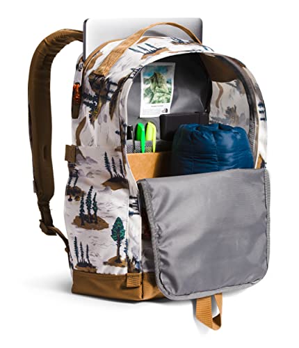 The North Face Berkeley Daypack, Gardenia White Camping Scenic Print/Utility Brown, One Size #TOP3