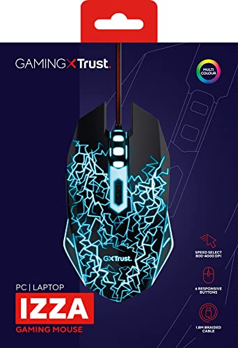 GXT 105X Mouse da Gioco con Luci LED, 6 Pulsanti, Cablato 1.8 m, Mouse Gaming per PC, Laptop, Computer, Console di Gioco - Nero, 24618 - Mouse gaming - Immagine 8