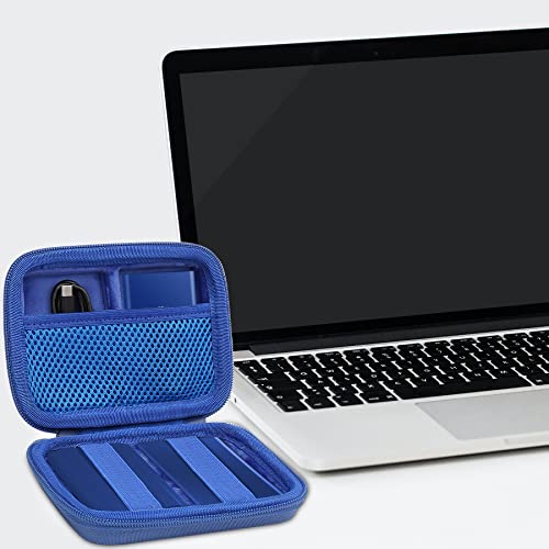 Image of Aenllosi Hard Case for Samsung T9 /T7 Touch /T7 Shield SSD, Blue | Hard shell construction, Water-resistant design, Impact-resistant design, Custom-fit interior