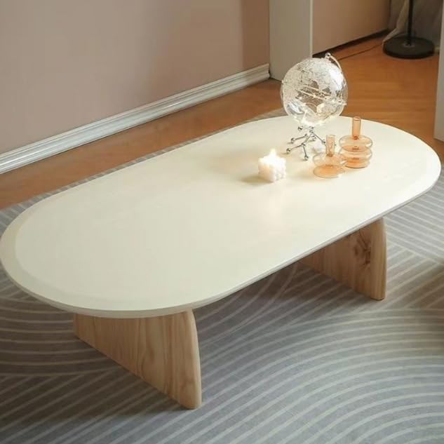 天然木オーバルセンターテーブル lushroom センターテーブル ガラステーブル オーバル型 ナチュラル