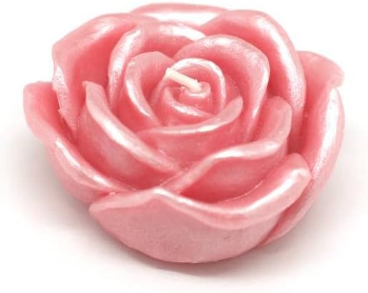 CFZ-072-12-0 3 in. Rose Floating Candles, Pink - 144 Piece