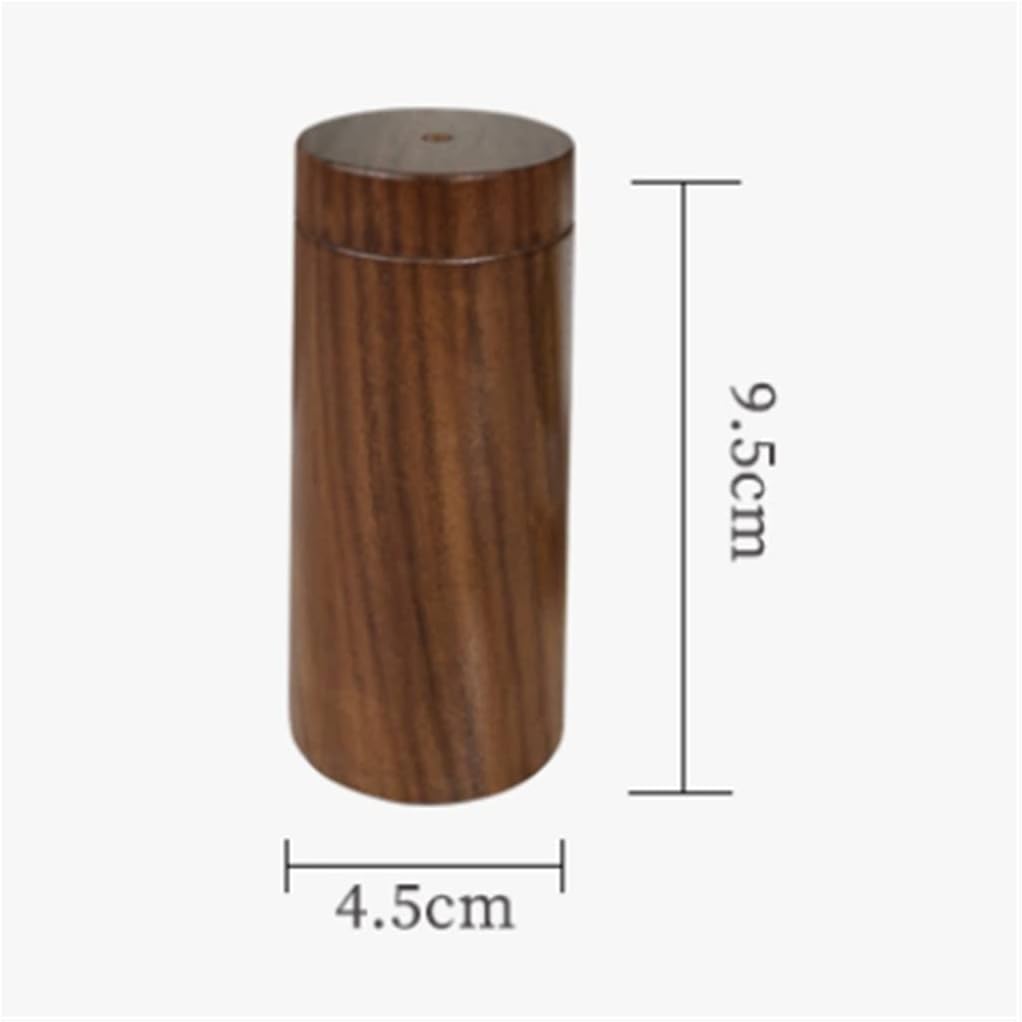 aoruizhiwangluo Walnut toothpick box household round solid wood commercial portable Chinese image 2
