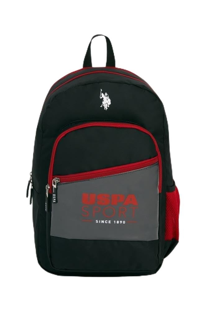 U.S. Polo Assn. Sırt Çantası Siyah Bordo 22020