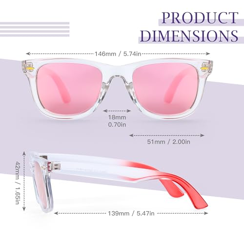 Image of SIPHEW Polarized Sunglasses for Women & Men - UV400 Mirrored Eyewear | Designer Unisex Fashion Sun Glasses w /Medium Fit,Suitable for Any Face Shape,Beach,Everyday Wear