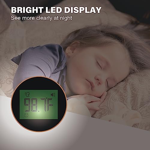 Amplim No Touch Professional Ear And Forehead Thermometer | Non-Contact Baby Thermometer For Kids Adults Infants Toddlers | Touchless Temporal Thermometer Fsa Hsa Black #TOP7