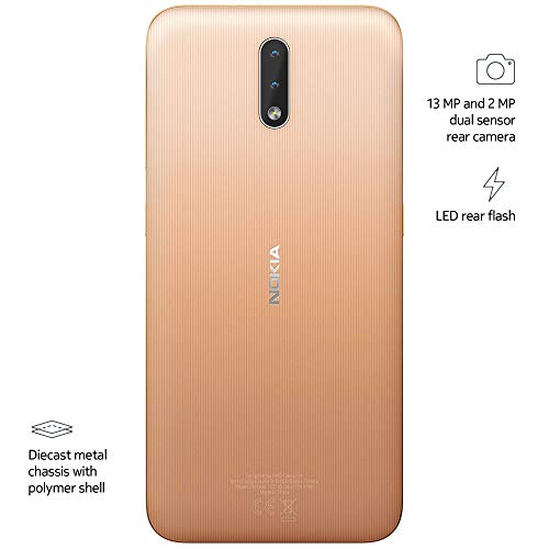 Nokia 2.3 Fully Unlocked Smartphone with AI-Powered Dual Camera and Android 10 Ready, Sand (AT&T/T-Mobile/Cricket/Tracfone/Simple Mobile) - Thumbnail 7