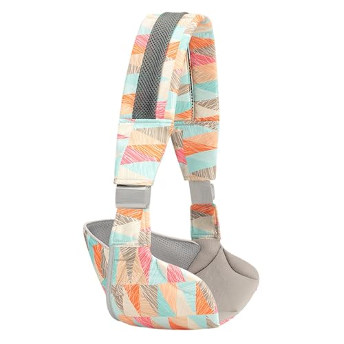 Babytrage, verstellbare Babytrage, sichere und bequeme Babytrage für Kleinkinder, 1-Schulter-Design mit bedrucktem und atmungsaktivem Stoff für Babys bis 20 kg