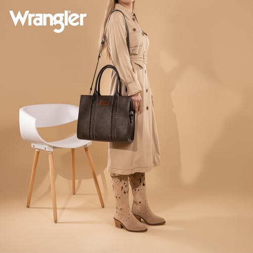 Image of Montana West x Wrangler Tote Bags Purses for Women Work Top-Handle Handbags with Strap