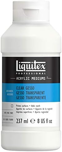 Liquitex Professional Gesso Surface Prep Medium, 237ml (8.0 oz), Clear