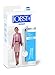 JOBST Opaque Thigh High with Sensitive Top Band, 15-20 mmHg Compression Stockings, Closed Toe, Small, Classic Black