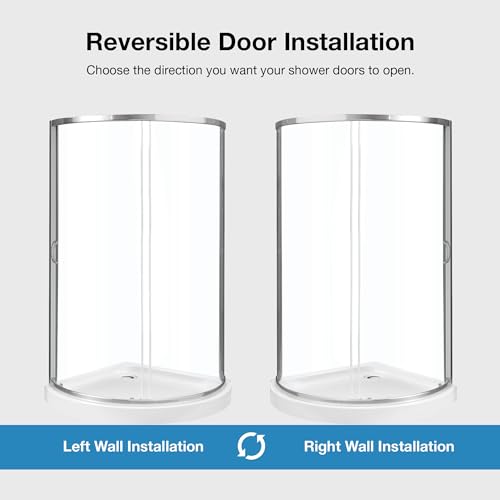 OVE Decors Breeze 32 in. Corner Shower Clear Sliding Door with Base in Satin Nickel Finish - Thumbnail 5