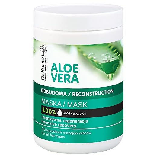 Dr. Sante Mascarilla Capilar Profesional Hidratante De Aloe Vera Y Queratina (Keratina) Con Cerámidas Naturales Pelo - Cabello Dañado Y Seco Natural Sin Parabenos Dr. Sante 1000Ml 1000 ml