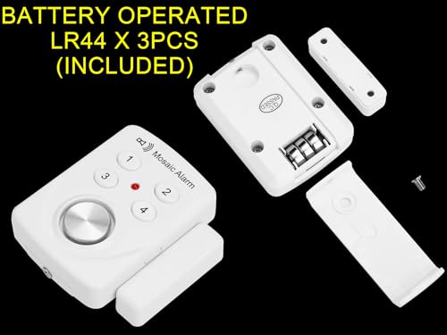 Mosaic Alarm MH306V 3 Pack 130Db Door Alarm With Delay When Left Open. Vibration Detect Window Alarm Sensors For Home, Store Garage thumb #2