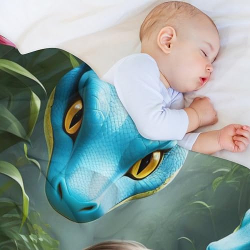 Manta de franela de serpiente 150x200 cm para sofá y cama 5