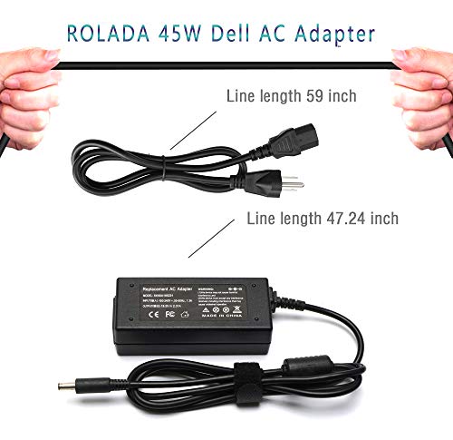 La45Nm140 Kxttw Jt9Dm Hk45Nm140 Ac Adapter Charger Replacement For Dell Inspiron 15 5000 5555 5558 5559 3552 7558 7595;Dell Xps 13 9350 9360 9365 3943 9333 9343 9344-45W 19.5V 2.31A Laptop Charger #TOP6